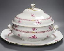 An Herend tureen, cover and stand
