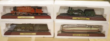 Three Hornby Railways/Royal Doulton collectors train packs and eight collectors models of