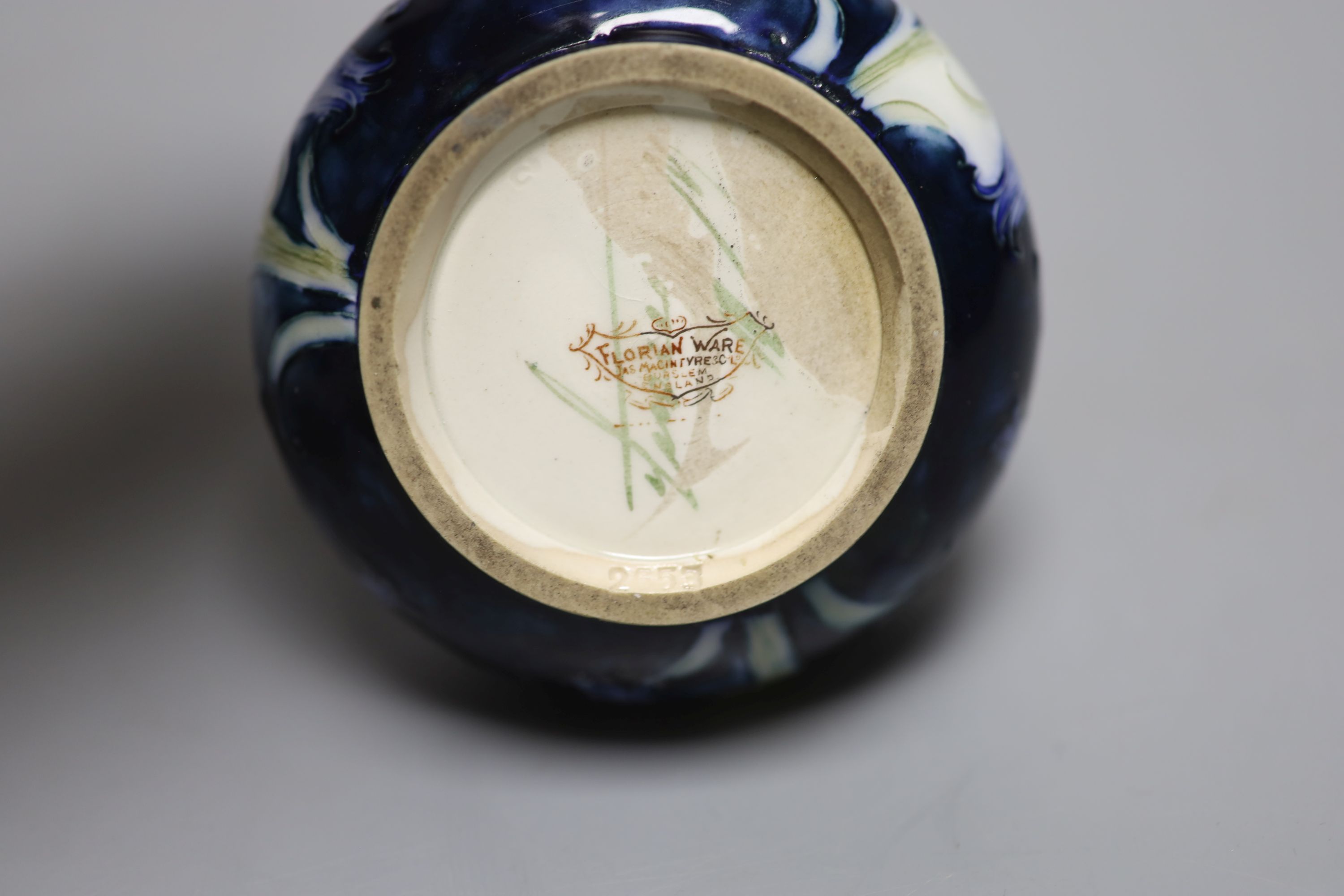 A Moorcroft for MacIntyre florian ware posy vase, some restoration - Image 4 of 4