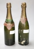 Two bottles of Krug Champagne, 1971