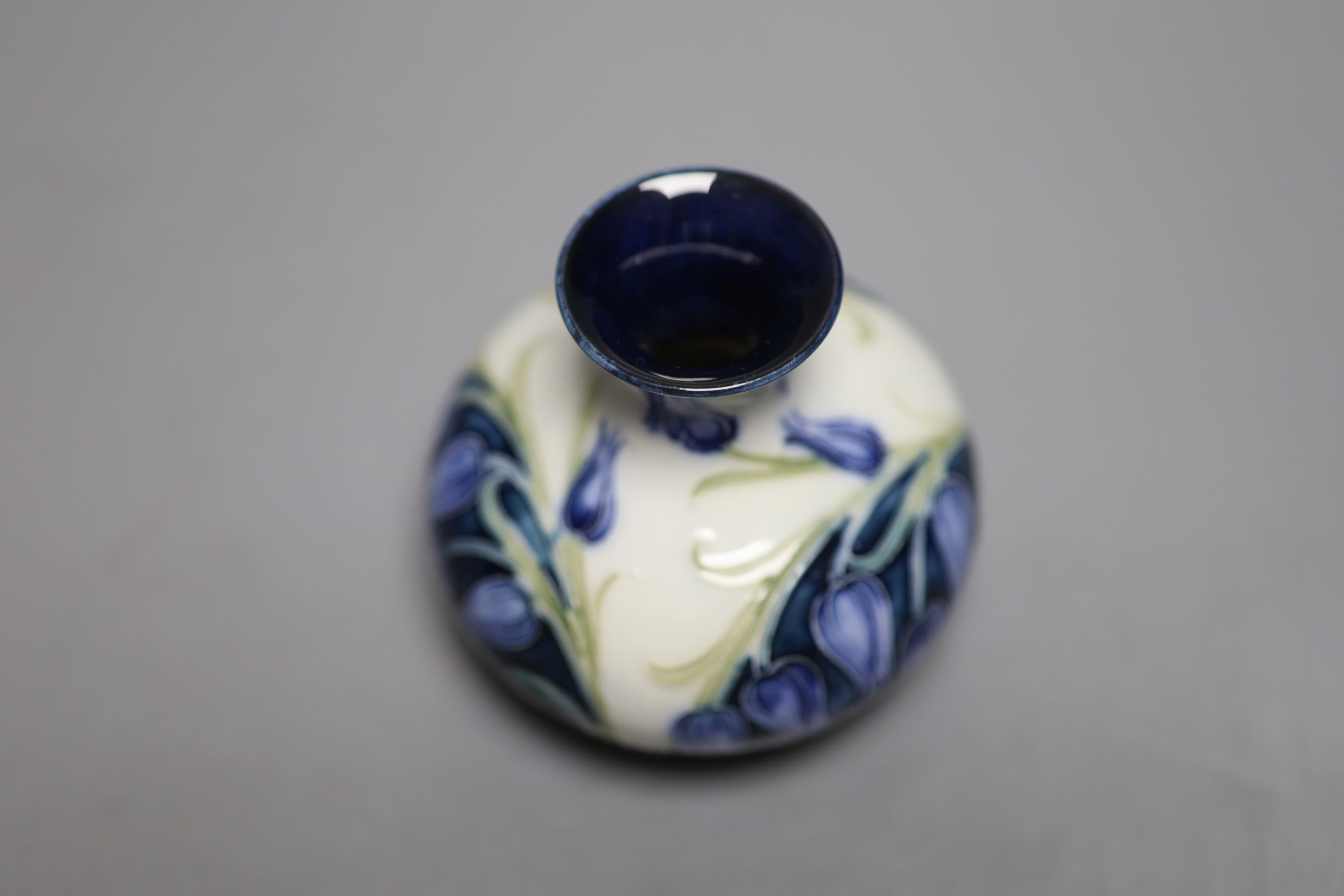 A Moorcroft for MacIntyre florian ware posy vase, some restoration - Image 3 of 4