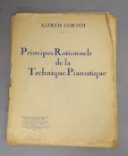 Sheet music by (and signed by) Alfred Cortot - to Madame Sydney Schiff, Princeps Rationelles de la