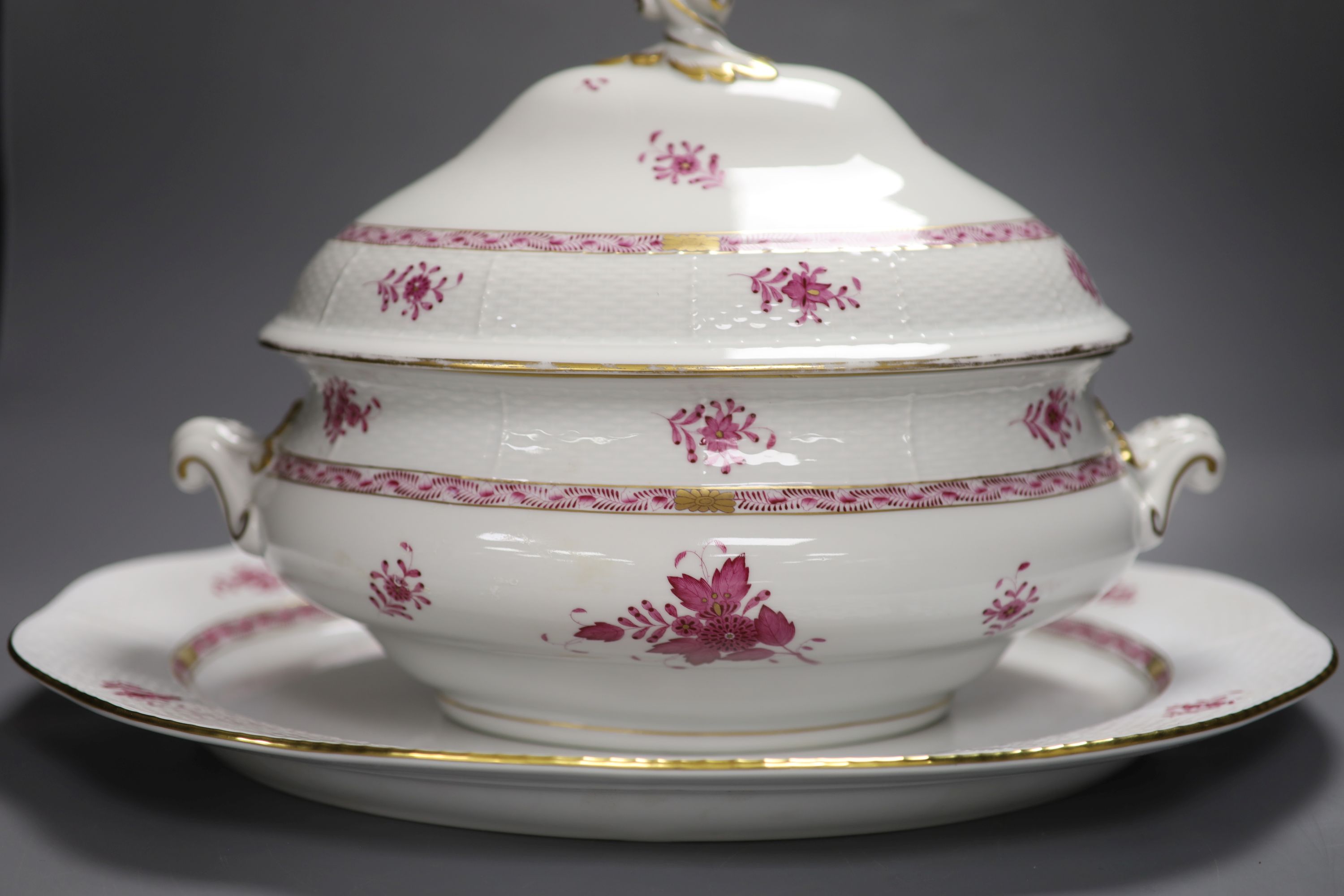 An Herend tureen, cover and stand - Image 2 of 3