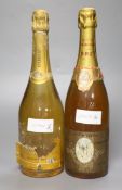 One bottle of Louis Roederer Cristal Champagne, 1967 and one bottle of Charbaut Champagne, NV.