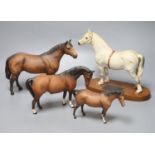 A Beswick Connoisseur model of Champion Welsh pony Gredington Simwnt 3614, overall height 23cm, a