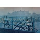 Philip Dunn, limited edition print, West Pier, signed in pencil, 38 x 55cm