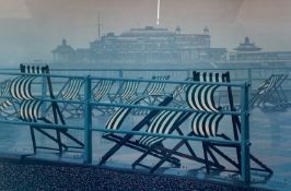 Philip Dunn, limited edition print, West Pier, signed in pencil, 38 x 55cm