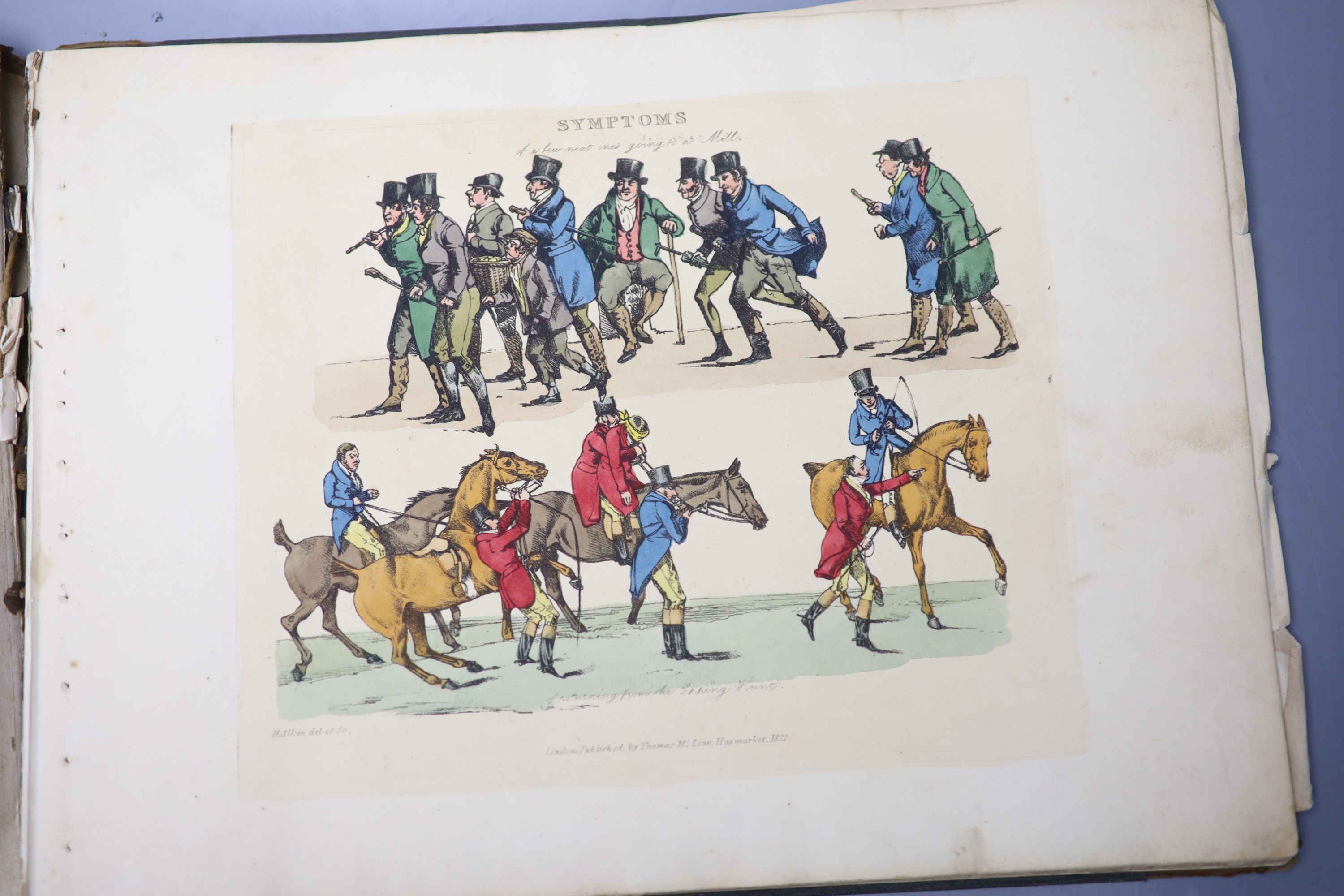 After Henry Alken, a book of aquatints 'Symptons' and a The Razzle Annual - Image 6 of 8