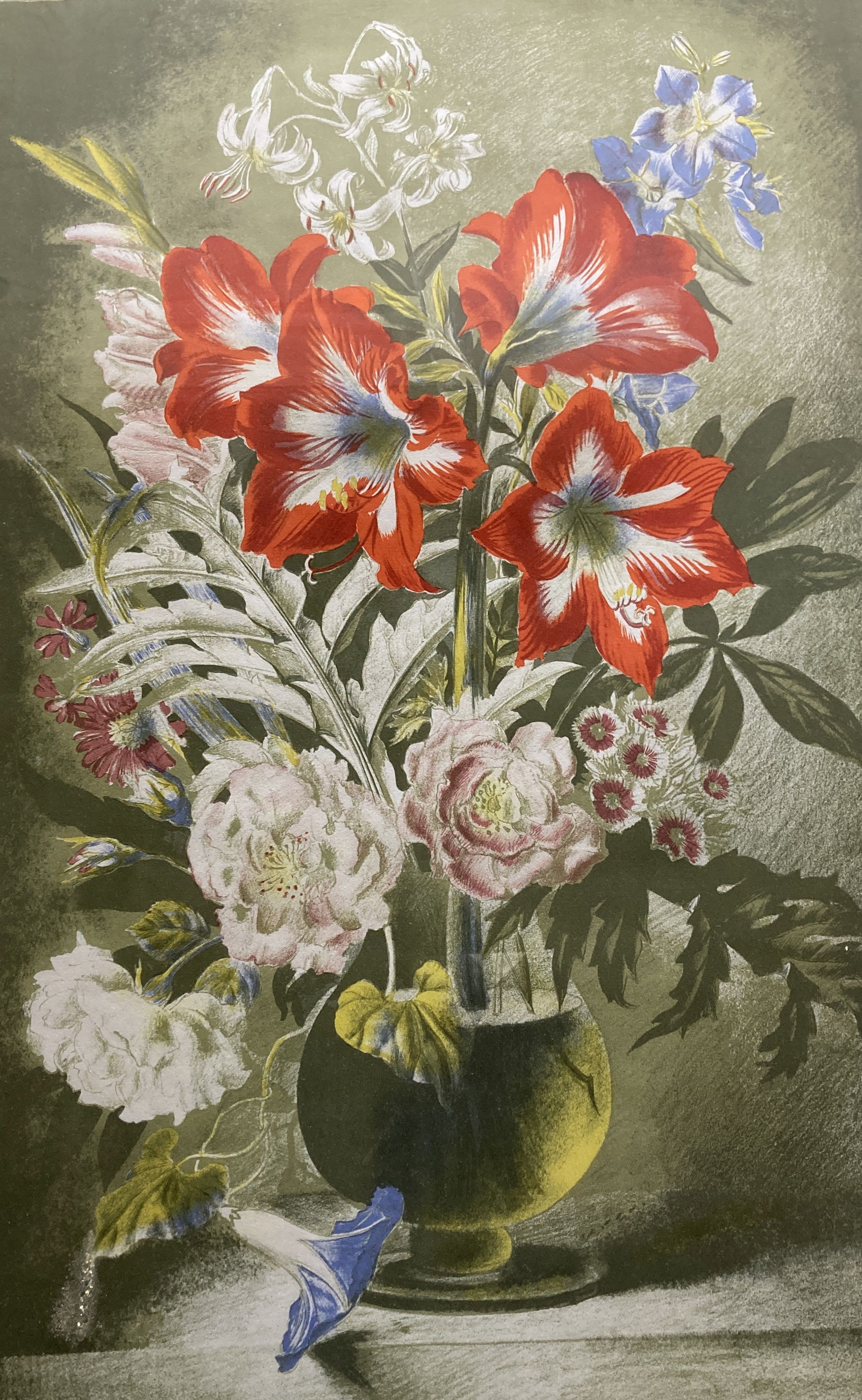 Gerald Cooper, Print for Schools, 'Striped Lily' (SP.12), 71.5 x 49cm