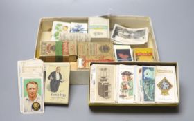 A collection of cigarette cards