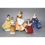 Five Royal Doulton figures