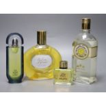 Four advertising display dummy factices; Roger & Gallet, Jean Patou, Paco Rabanne La Nuit and