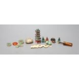 Assorted Chinese jade, pottery models etc.