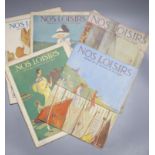 Five French illustrated magazines, Nos Loisirs, Revue de la Femme et du foyer , 1923/1925/1927