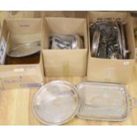 A large quantity of plated wares