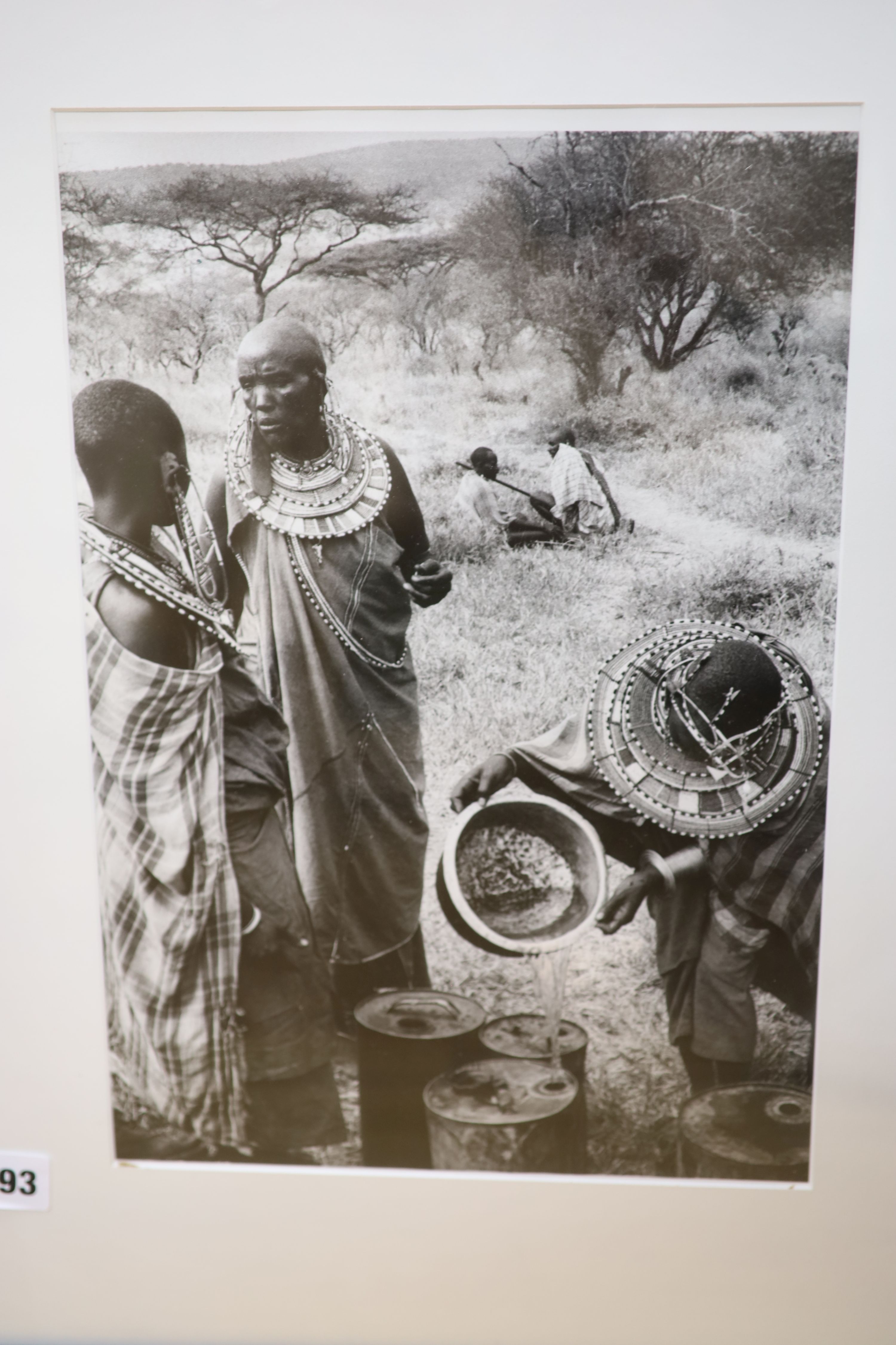 George Rodger, 4 contemporary photographs of Africans, largest 36 x 25cm - Image 3 of 5