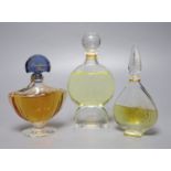 Three Guerlain advertising display dummy factice; Chamade Nahema and Shalimar (foot chipped),