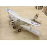 A large scale model of a Hawker Tomtit by Veron, wingspan 132cm