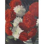 Cedric Chater (1910-1978), oil on canvas, Still life of carnations in a vase, signed, 24 x 19cm