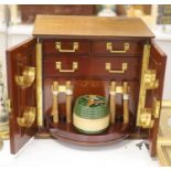 A Humidor mahogany cabinet, 35cm high, 37cm wide