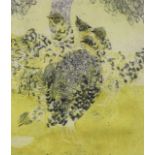 Patricia Moynagh, etching, Bantams, signed, 31 x 26cm
