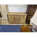 A Victorian pine low dresser, length 152cm, depth 50cm, height 86cm