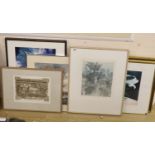 A group of assorted limited edition prints and photographs including Winifred Pickard, Valerie