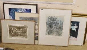 A group of assorted limited edition prints and photographs including Winifred Pickard, Valerie