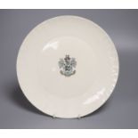 A Goss Brighton armorial Plate, diameter 24cm