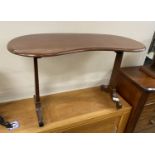 A 19th century mahogany kidney shaped side table, width 122cm, depth 50cm, height 74cm