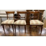A set of six reproduction William IV style mahogany dining chairs