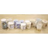 A collection of coronation mugs, Edward VII - Elizabeth II