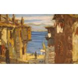 Louis Jacques Vigon (1897-1985), oil on board, View of Villefranche, signed and inscribed verso,