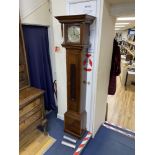 A reproduction mahogany longcase clock by Sam and Jane Valentin Bradley, height 184cm