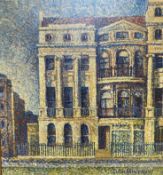 Colin Murray (b.1936), oil on canvas board, Georgian and Regency facade, Brighton, signed and