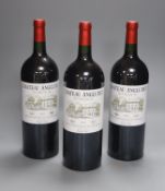 Three bottles of Chateau Angludet-Margaux OWC, 2011, 150cl