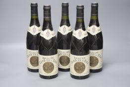 Five bottles of Jaboulet-Vercherre Beaune 'Clos de L'Ecu', 1989, 75cl