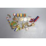 A quantity of assorted WWI and WWII medals