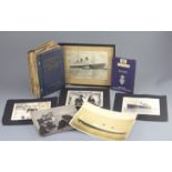 Royal interest: A collection of ephemera relating The R.M.S Queen Mary to include a photograph of