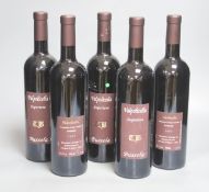 Five bottles of Tommasso Bussola TB Valpoicella Classico Superiore - Veneto, 2003, 14.5%
