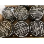 Approximately 96 tins of Old English antique wax polish- dark