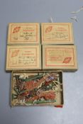 Flat military figures - Four boxes of Oki Kieler Zinnsoldaten and another box by Kilia