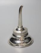 A George III silver wine funnel, Andrew Fogelberg, London, 1796, (a.f.), 11.3cm.