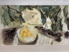 Clive Blackmore (1940-), watercolour, 'Olive Stump and Hills, Notre Dame, Day Anges', signed and