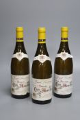 Three bottles of Joseph Drouhn Beaune Cru 'Clos de Mouche' Blanc, 2002, 75cl