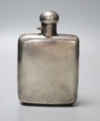 A George V silver hip flask, James Dixon & Sons, Sheffield, 1926, 14cm, 176 grams.CONDITION: There