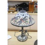 A Tiffany style dragonfly pattern table lamp, height 58cm