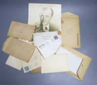 A collection of signed and facsimile signed photographs and photo cards from stars of Hollywood in