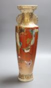 A Japanese Satsuma vase, early 20th century, height 46cm