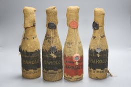 A bottle of Cantine Villadoria Barbaresco Riserva-Piemonte, 1970, 75cl and three bottles of